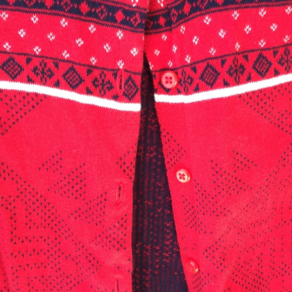 Red patterned Sweater - Picture 3 of 4